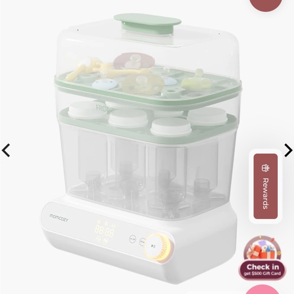 Momcozy 3 Layers Fast Bottle Sterilizer and Dryer - Picture 1 of 7
